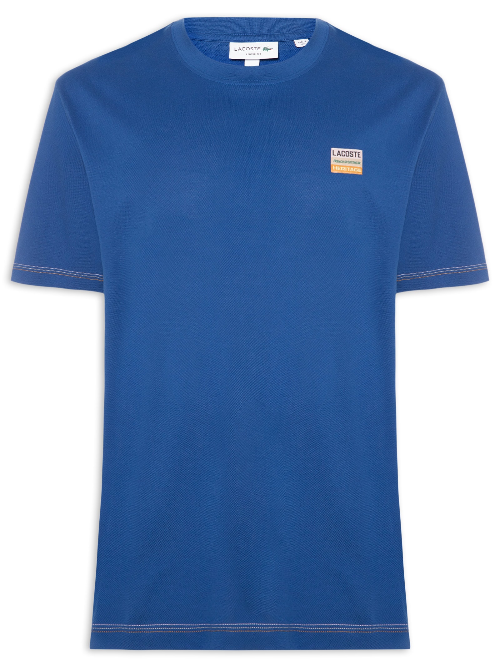 Camiseta Masculina Loose Fit 1933 – Azul Lacoste