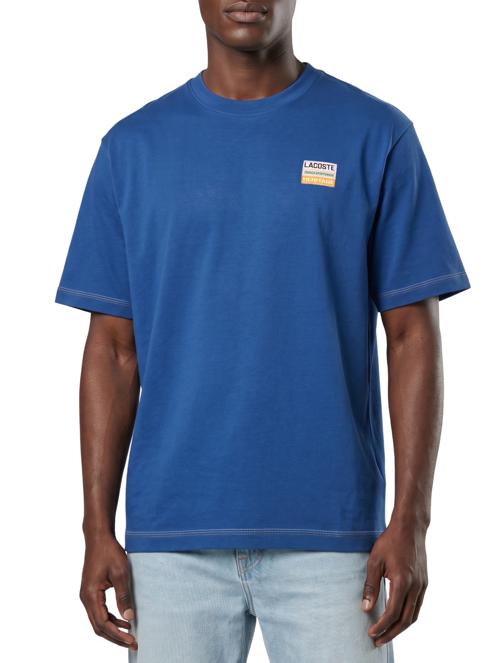 Camiseta Masculina Loose Fit 1933 – Azul Lacoste