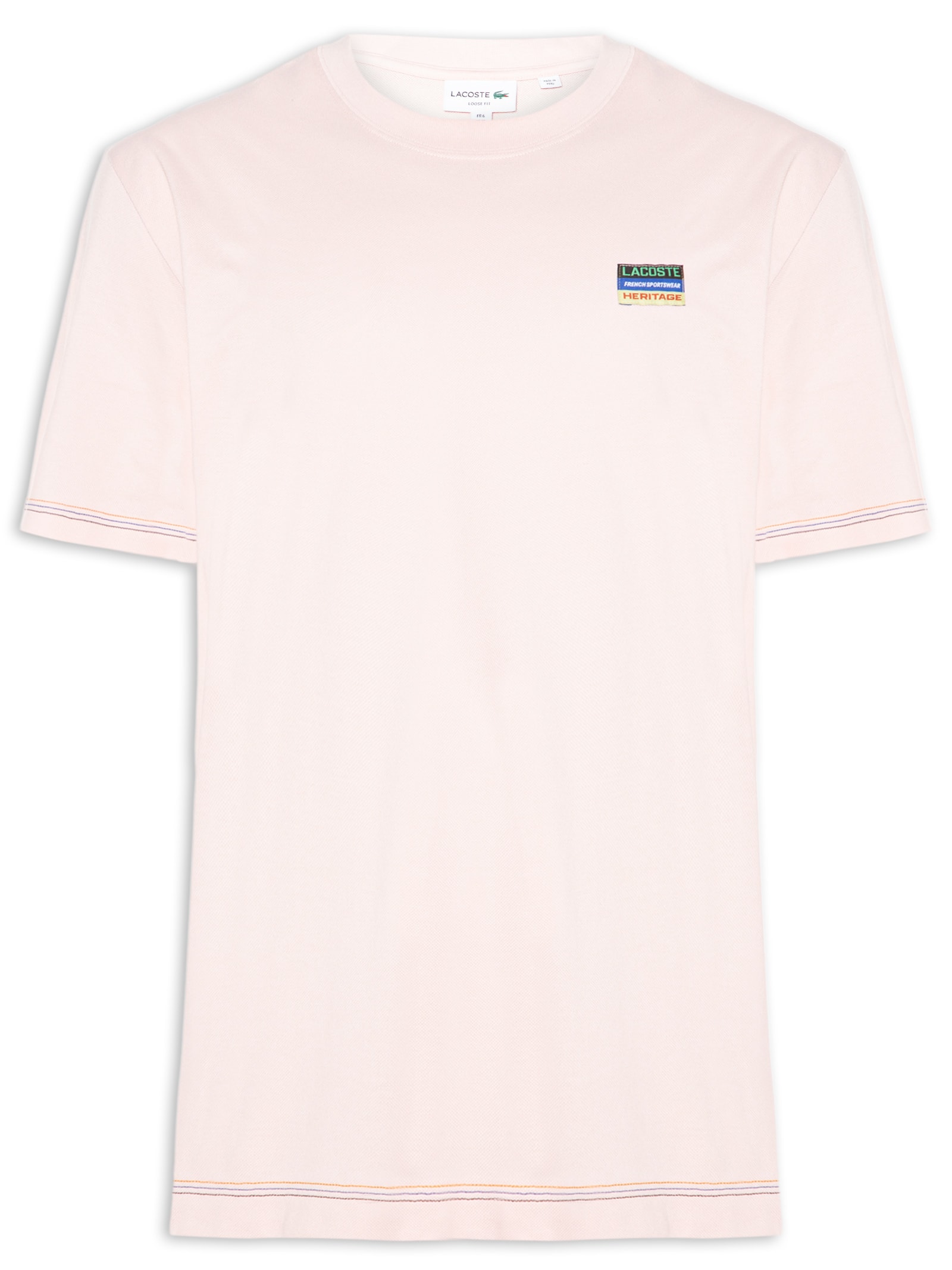 Camiseta Masculina Loose Fit 1933 – Rosa Lacoste