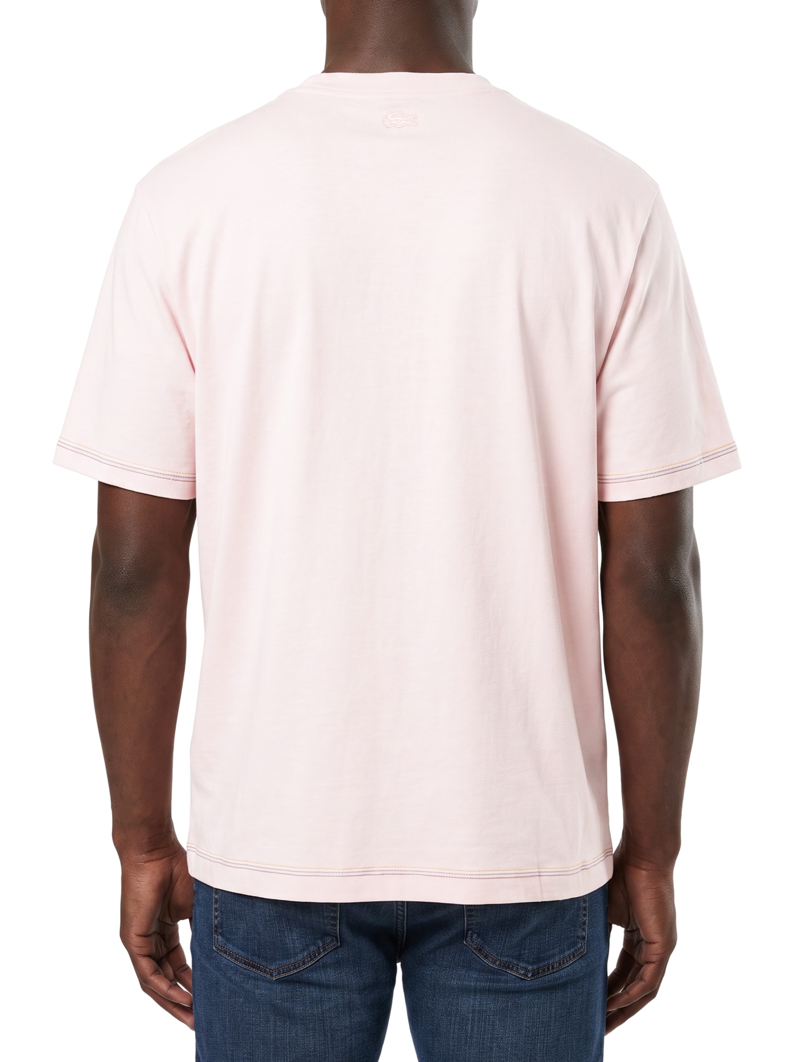 Camiseta Masculina Loose Fit 1933 – Rosa Lacoste