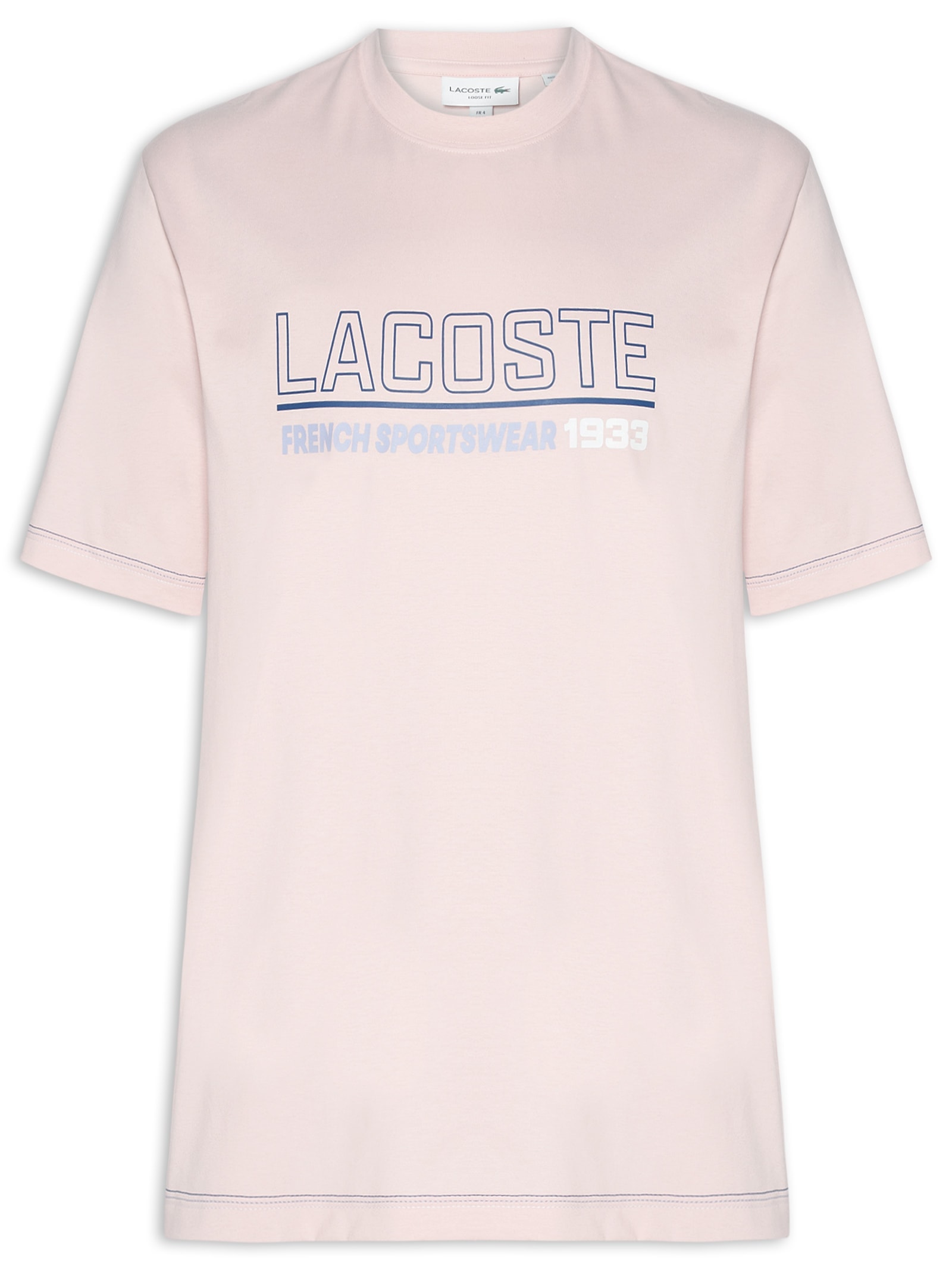 Camiseta Masculina Loose Fit 1993 Rosa Lacoste