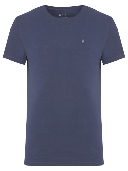 Camiseta Masculina M/m Logo – Azul