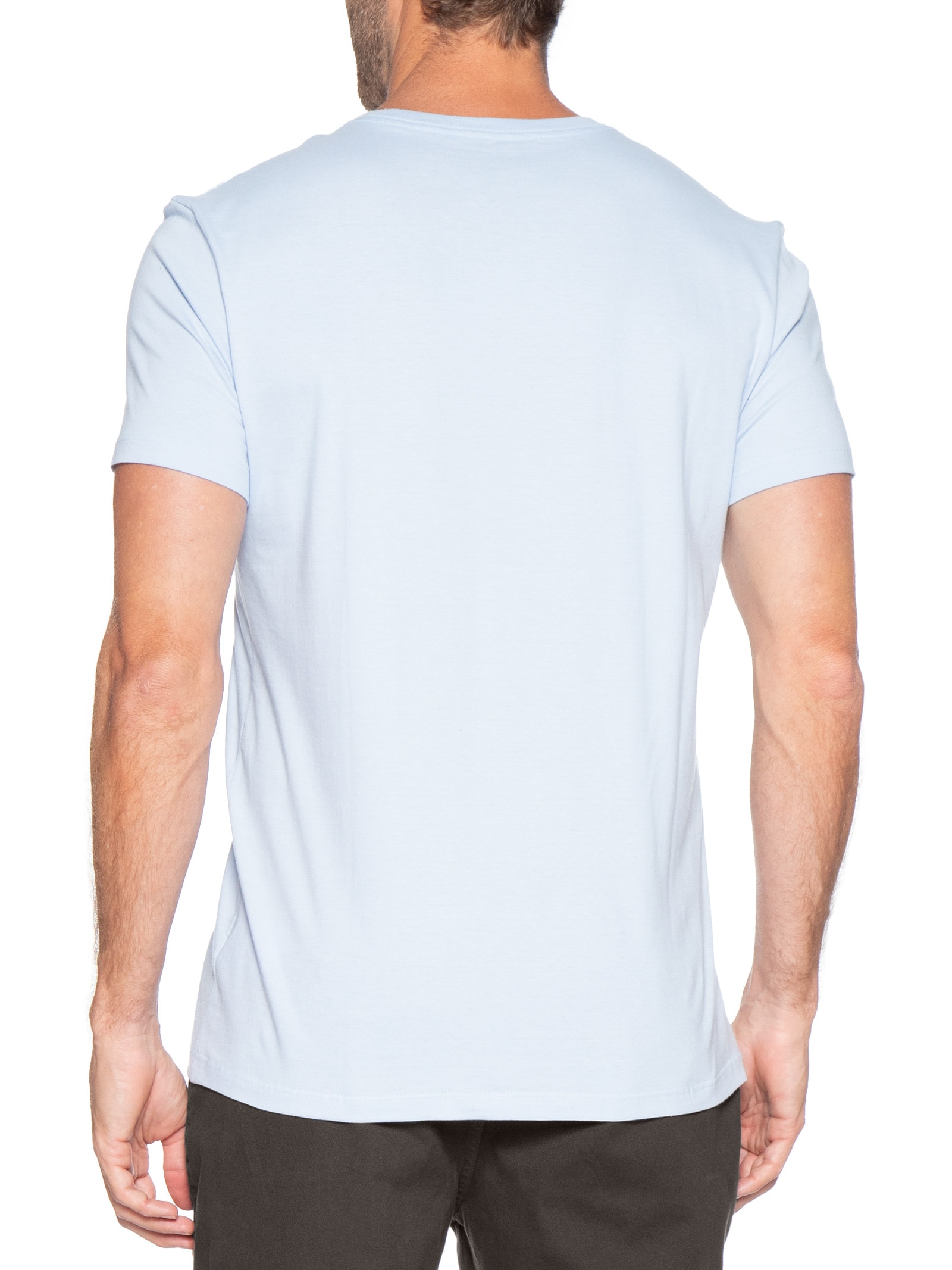 Camiseta Masculina M/M Logo Azul Foxton