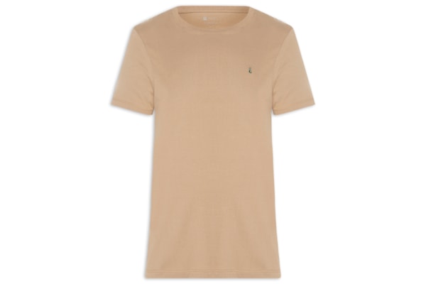 Camiseta Masculina M/M Logo - Bege