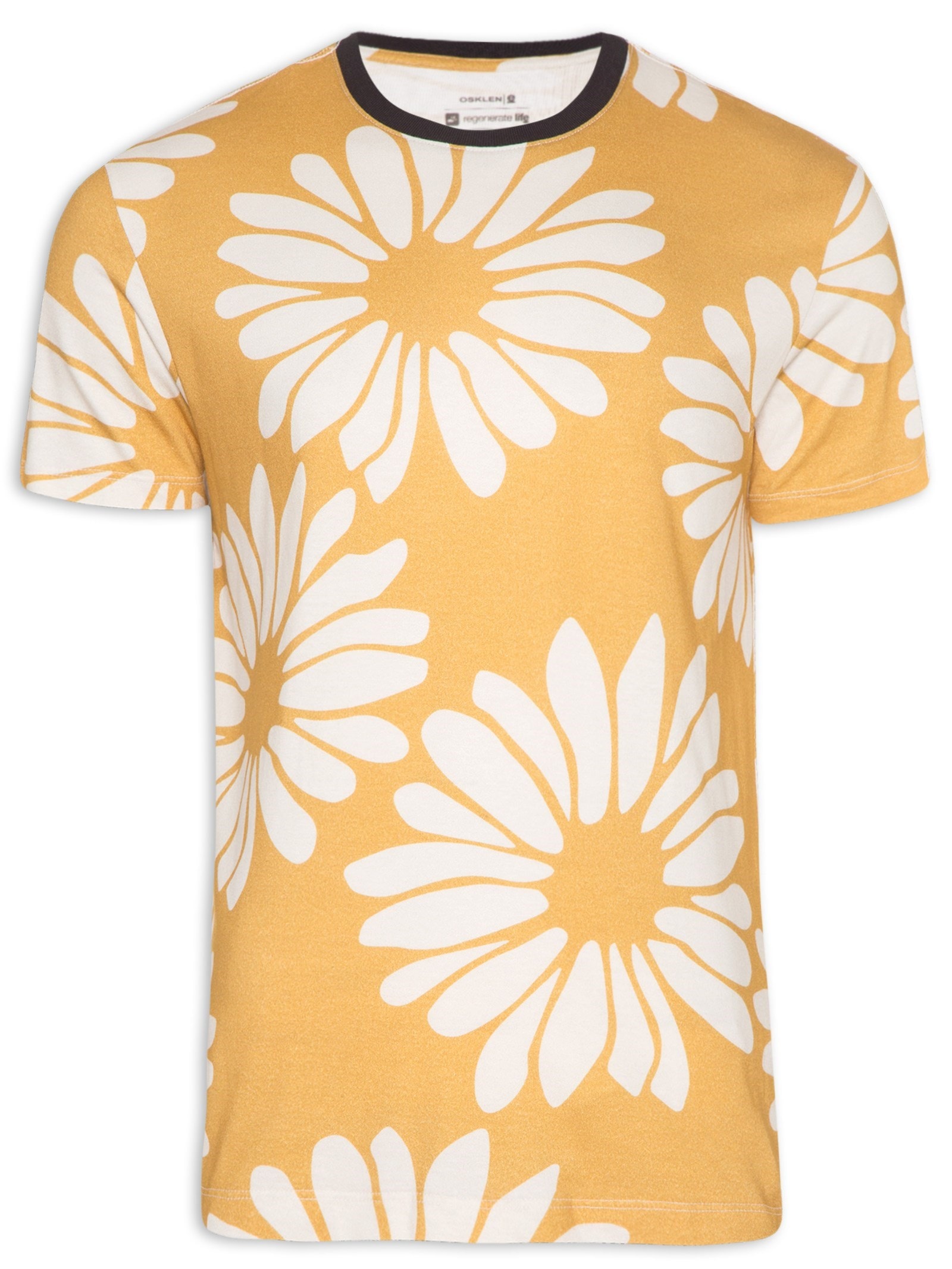 Camiseta Masculina Macro Daisy Sun Amarelo Osklen