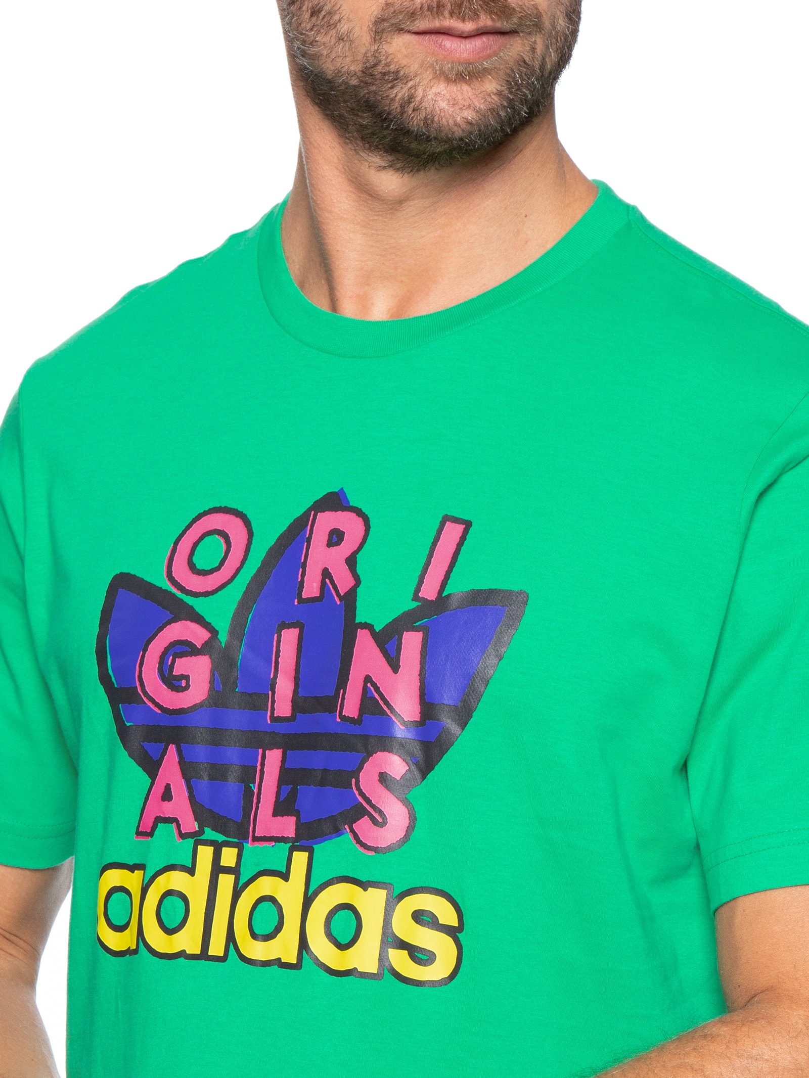 Camiseta Masculina Maculina Ts Ss 1 Verde Adidas Originals