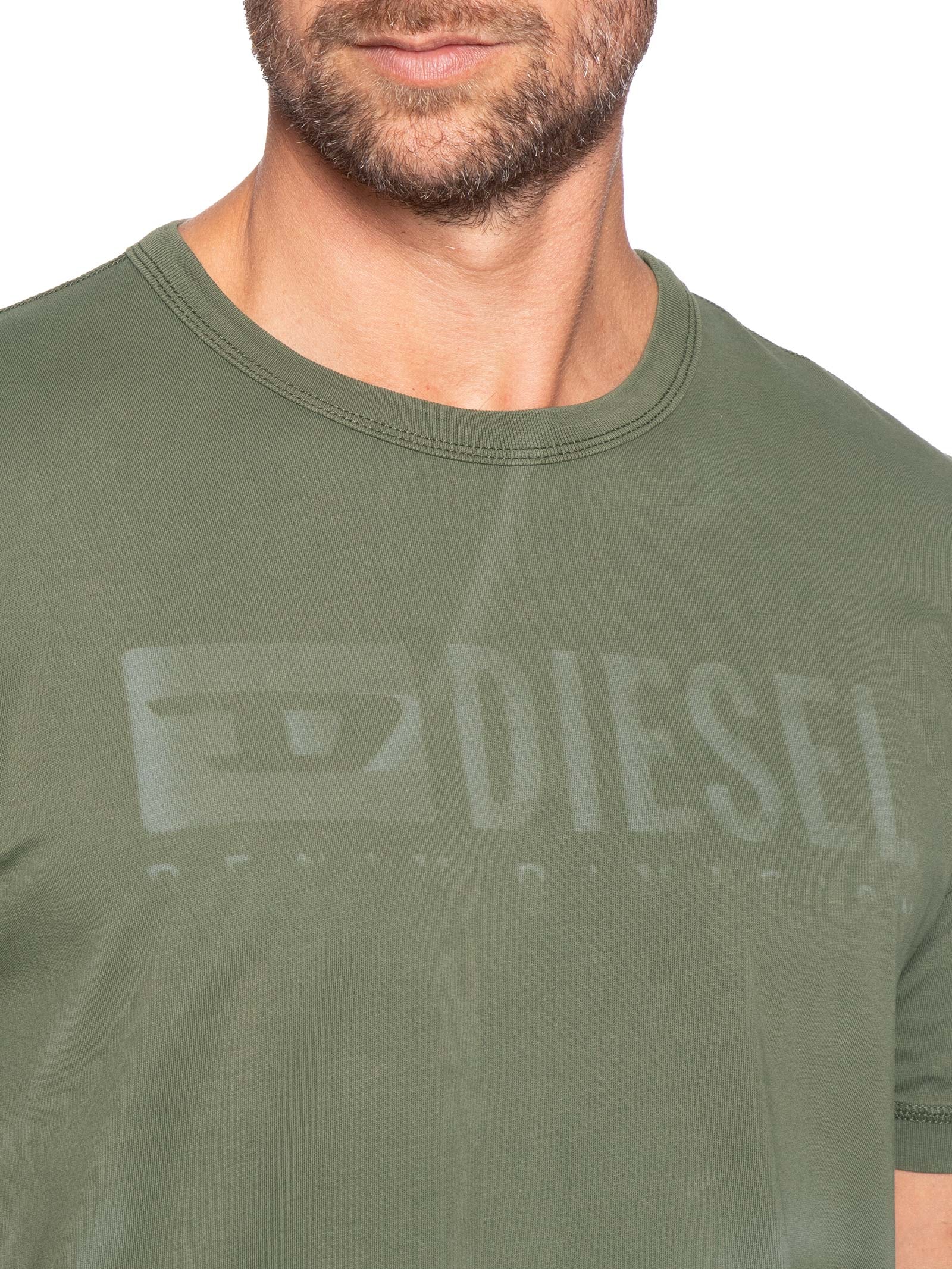 Camiseta Masculina Magliett Verde Diesel