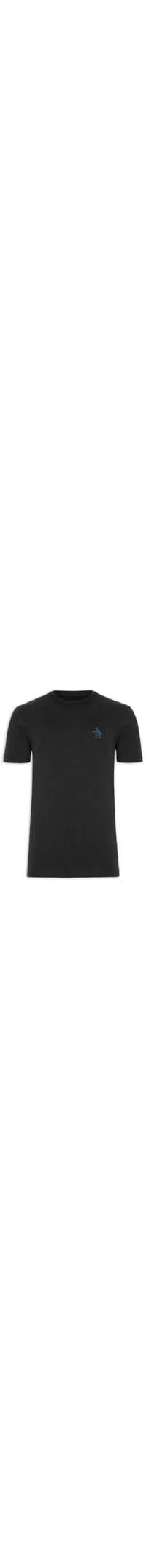Camiseta Masculina Malha Algodão - Preto