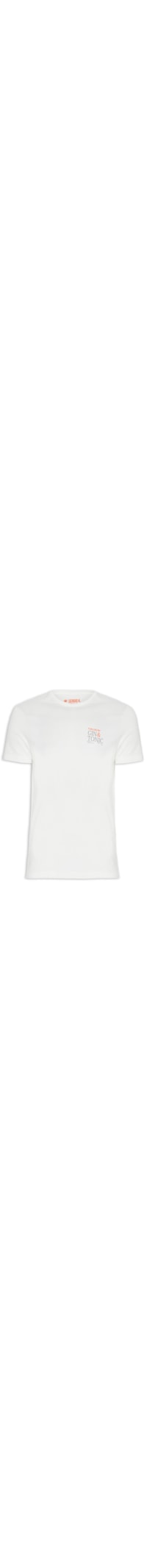 Camiseta Masculina Malha Estampa Fueled Gt - Off White