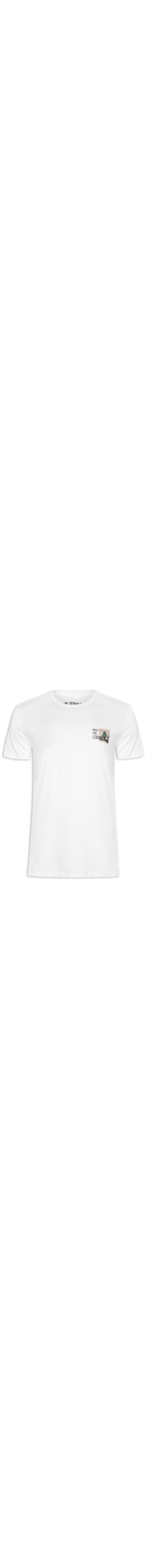 Camiseta Masculina Malha Estampa Lebanon Stamp - Branco