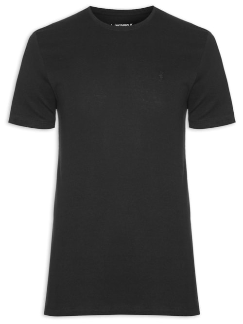 Camiseta Masculina Malha Estampa Logo Thinker – Preto