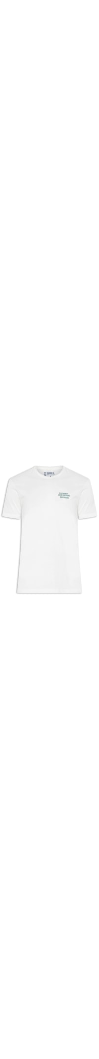 Camiseta Masculina Malha Estampa Support Agro - Off White