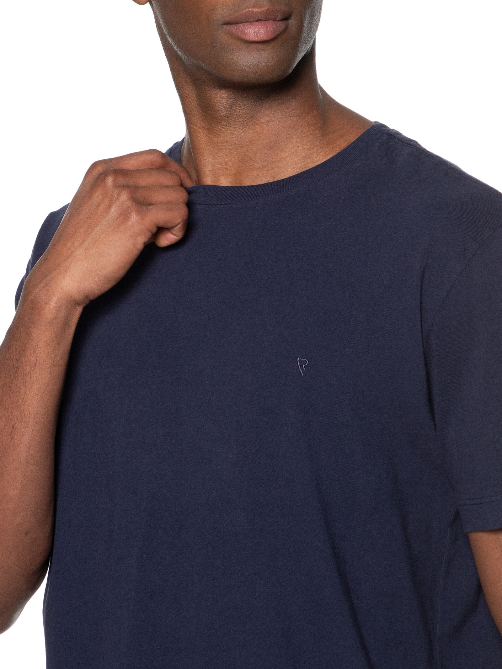 Camiseta Masculina Malha GD Básica Azul Vr