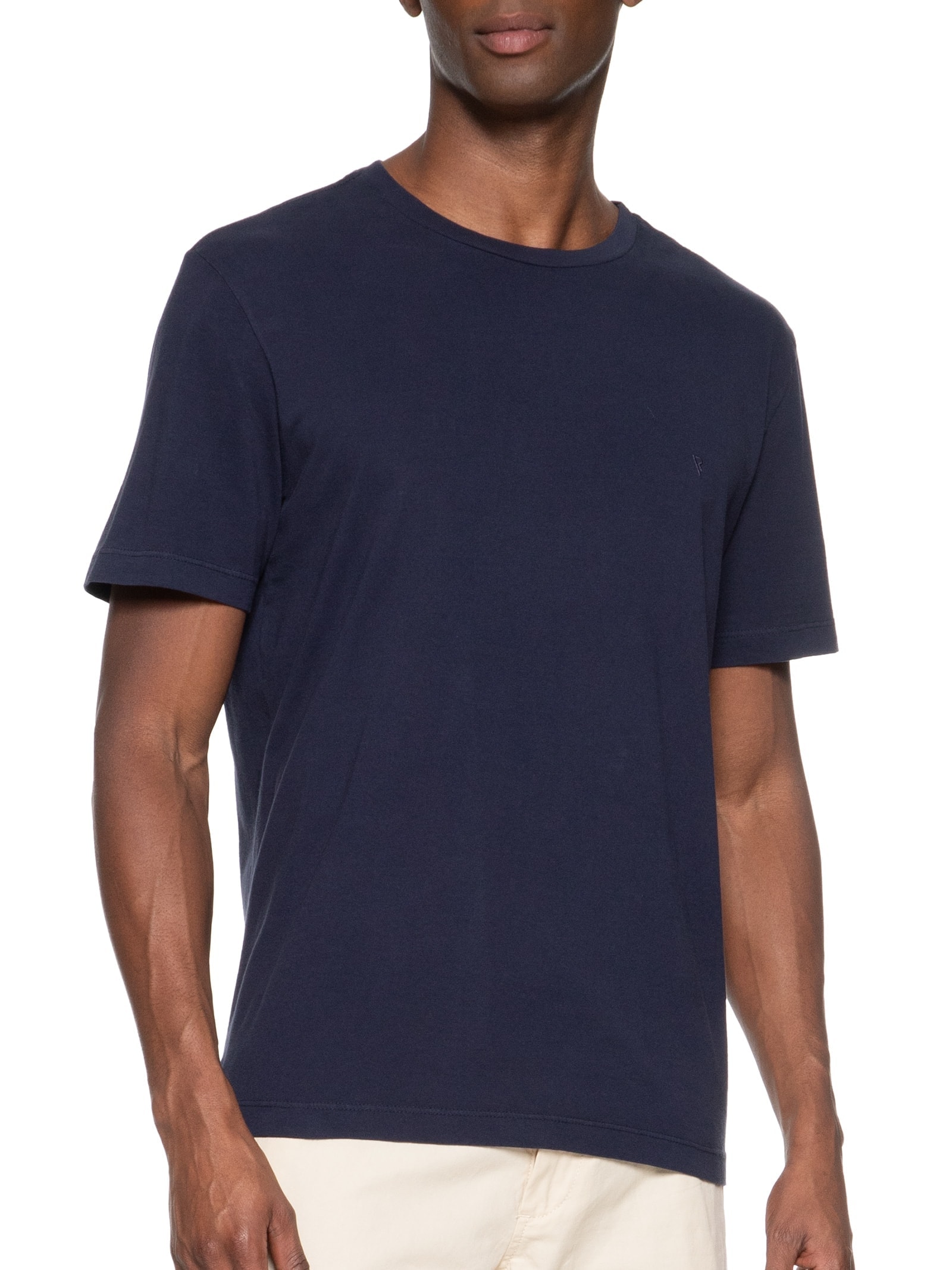 Camiseta Masculina Malha GD Básica Azul Vr