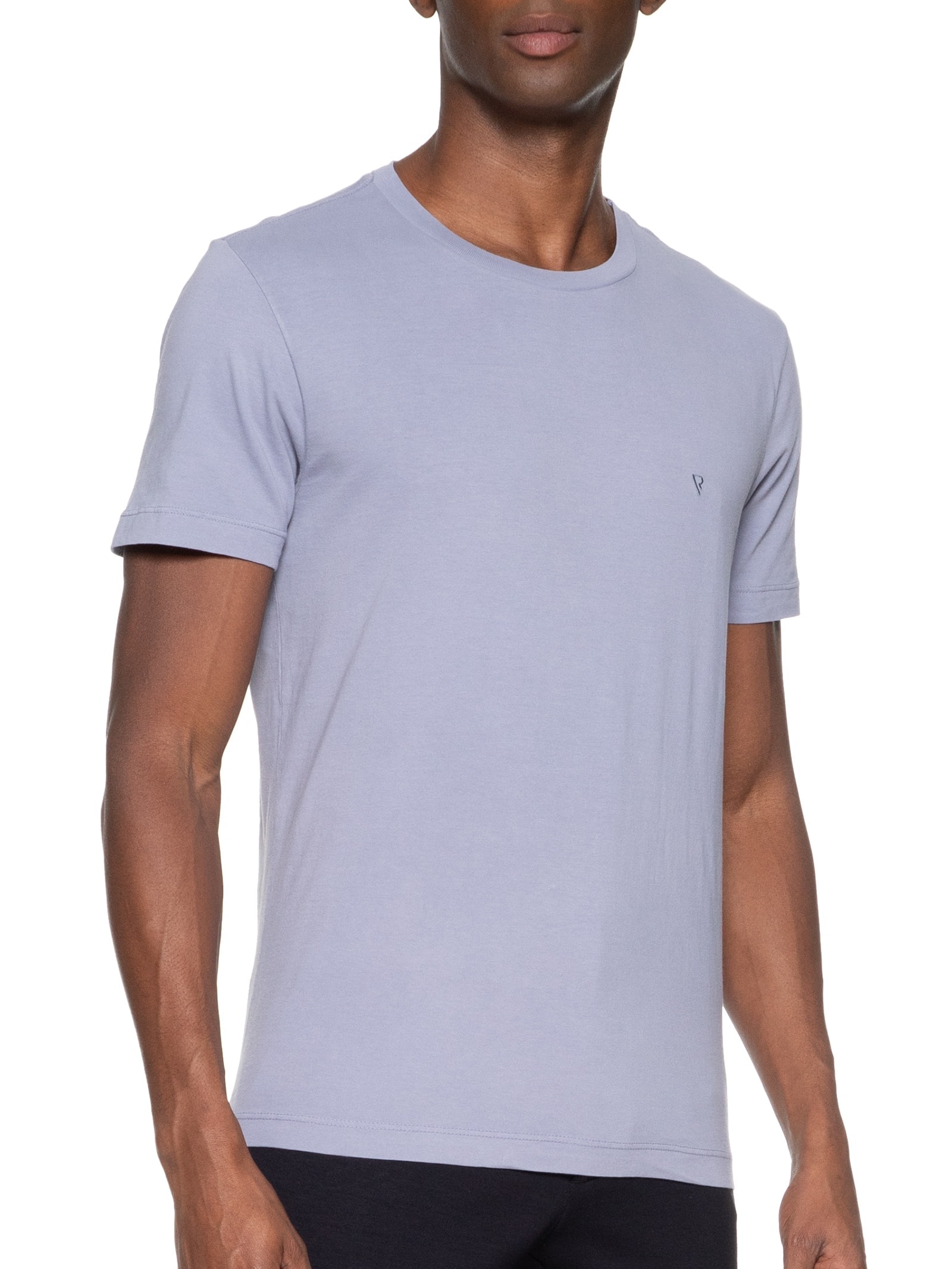 Camiseta Masculina Malha GD Básica Azul Vr