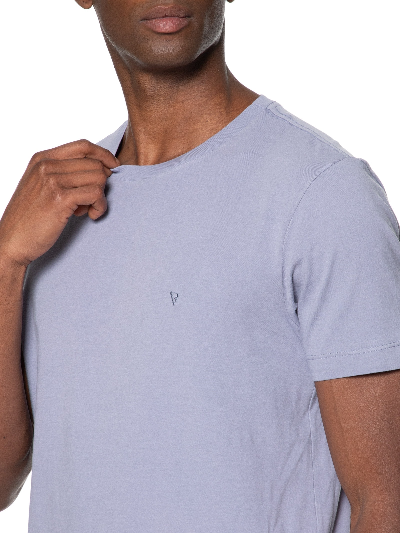 Camiseta Masculina Malha GD Básica Azul Vr