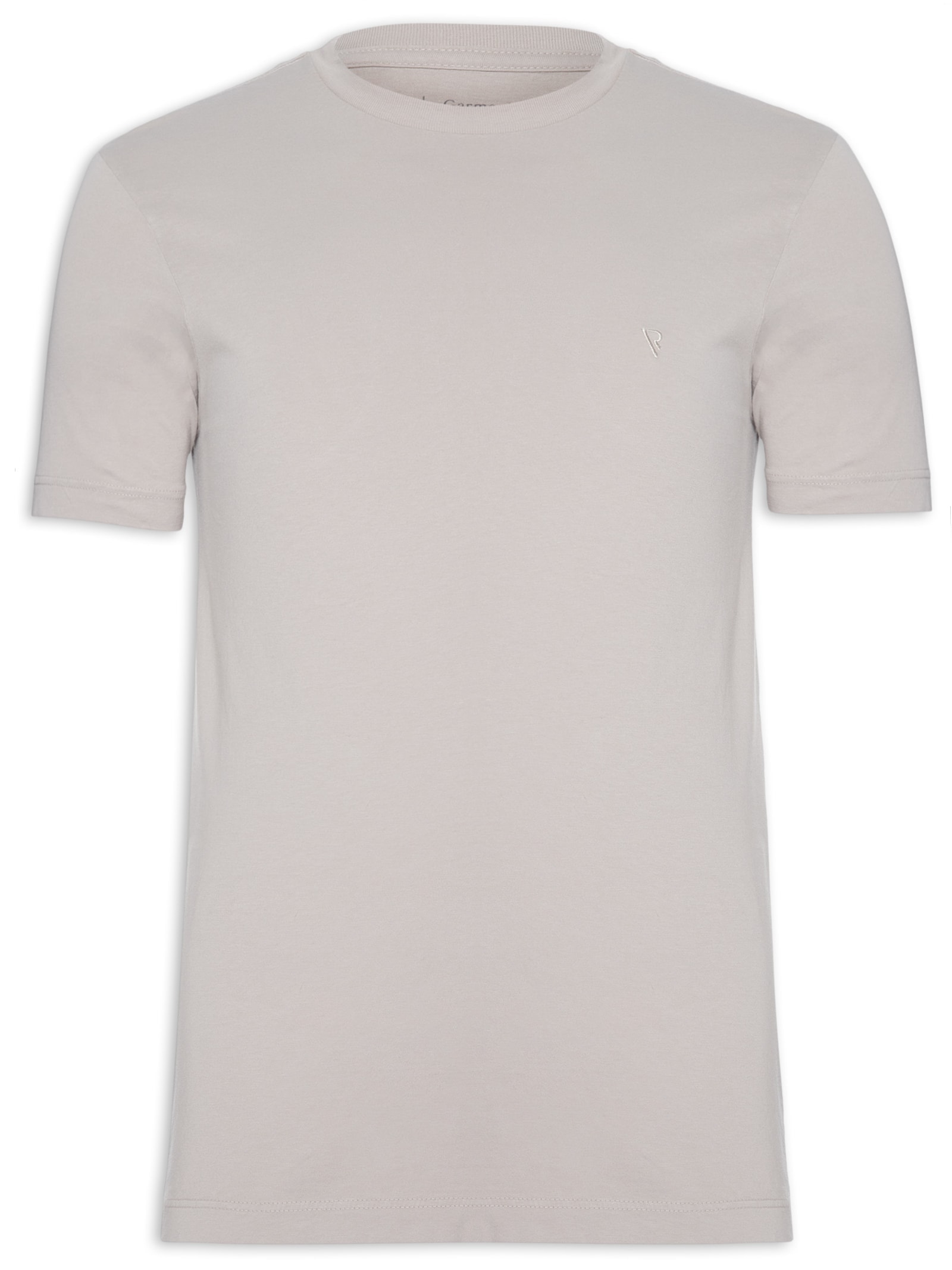 Camiseta Masculina Malha Gd Básica Bege Vr