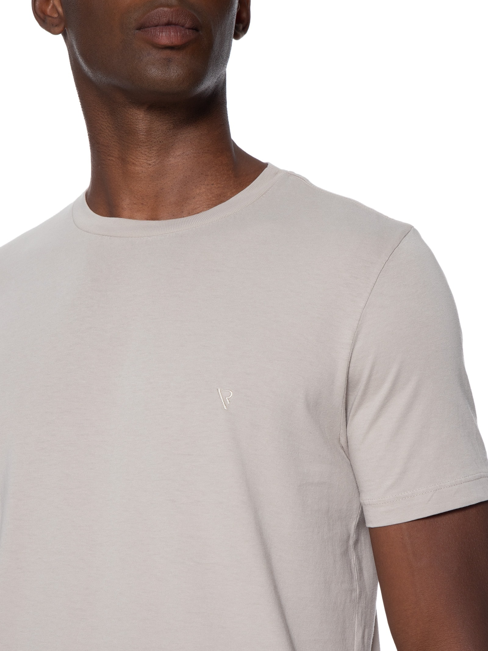 Camiseta Masculina Malha Gd Básica Bege Vr