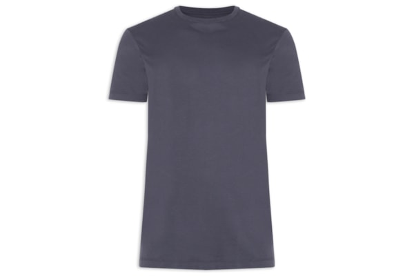 Camiseta Masculina Malha Pima - Azul