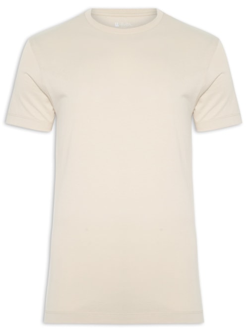 Camiseta Masculina Malha Pima – Bege