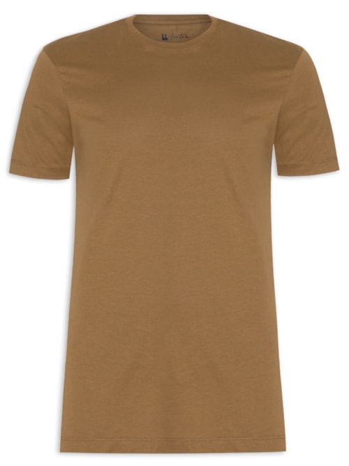 Camiseta Masculina Malha Pima – Marrom