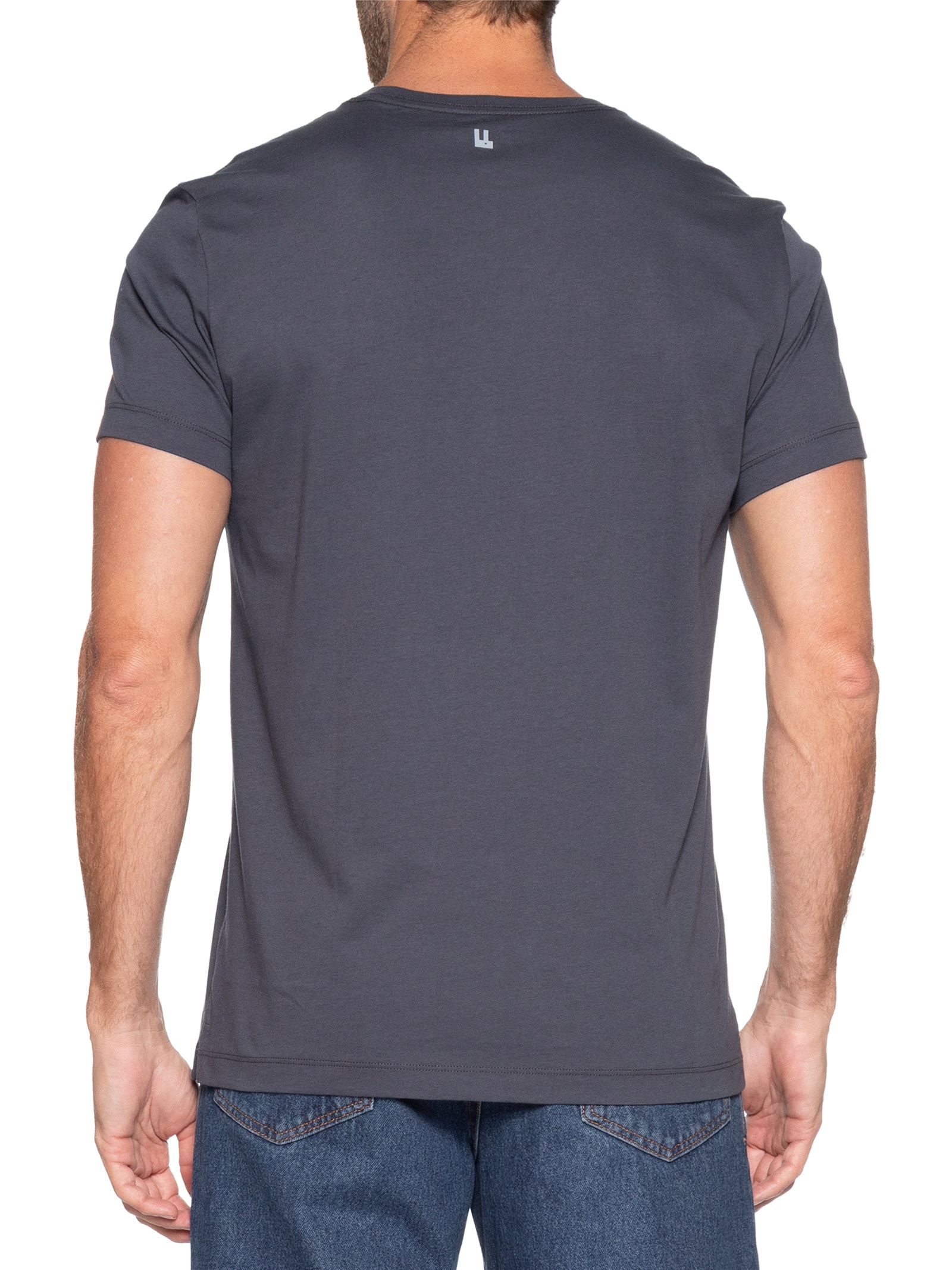 Camiseta Masculina Malha Pima – Azul Foxton