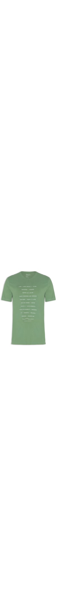 Camiseta Masculina Malha Silk Praia Carioca - Verde