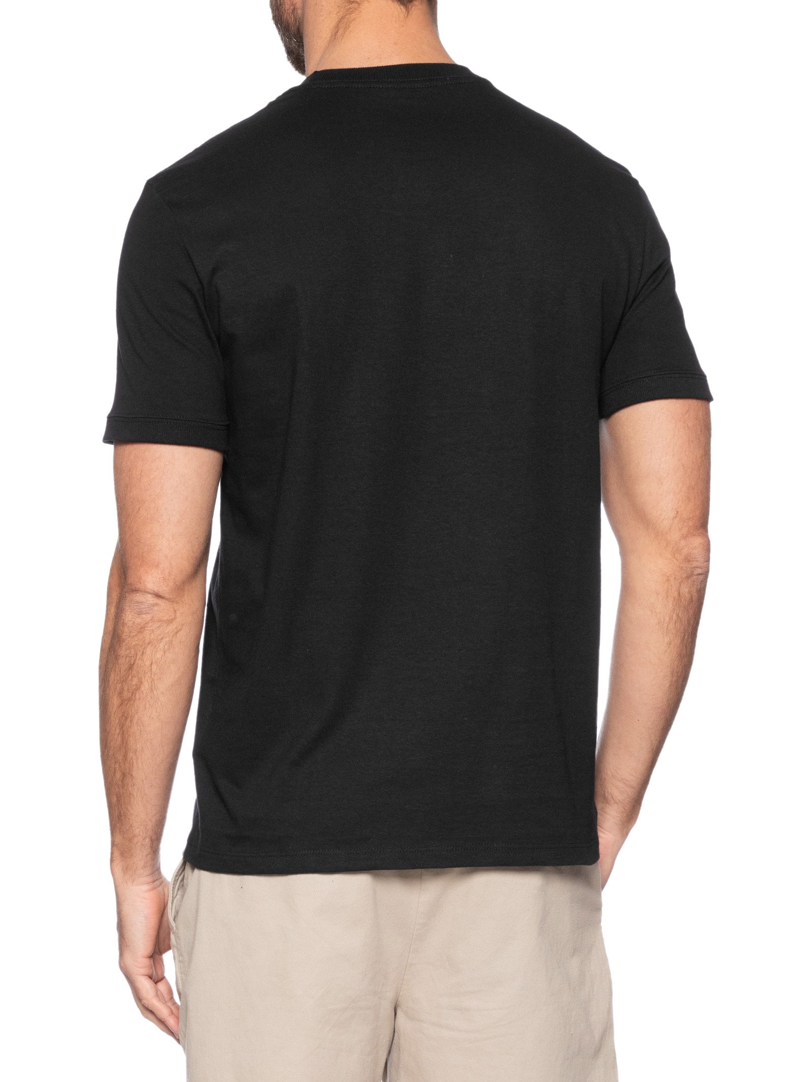 Camiseta Masculina Malhão Com Punhos Preto Calvin Klein Jeans