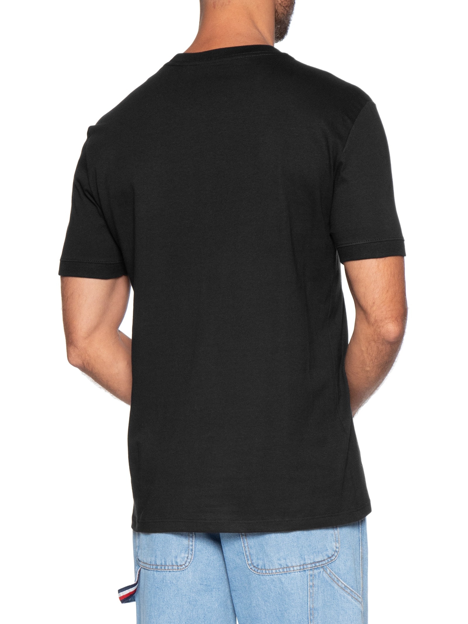 Camiseta Masculina Malhão com Punhos Preto Calvin Klein Jeans