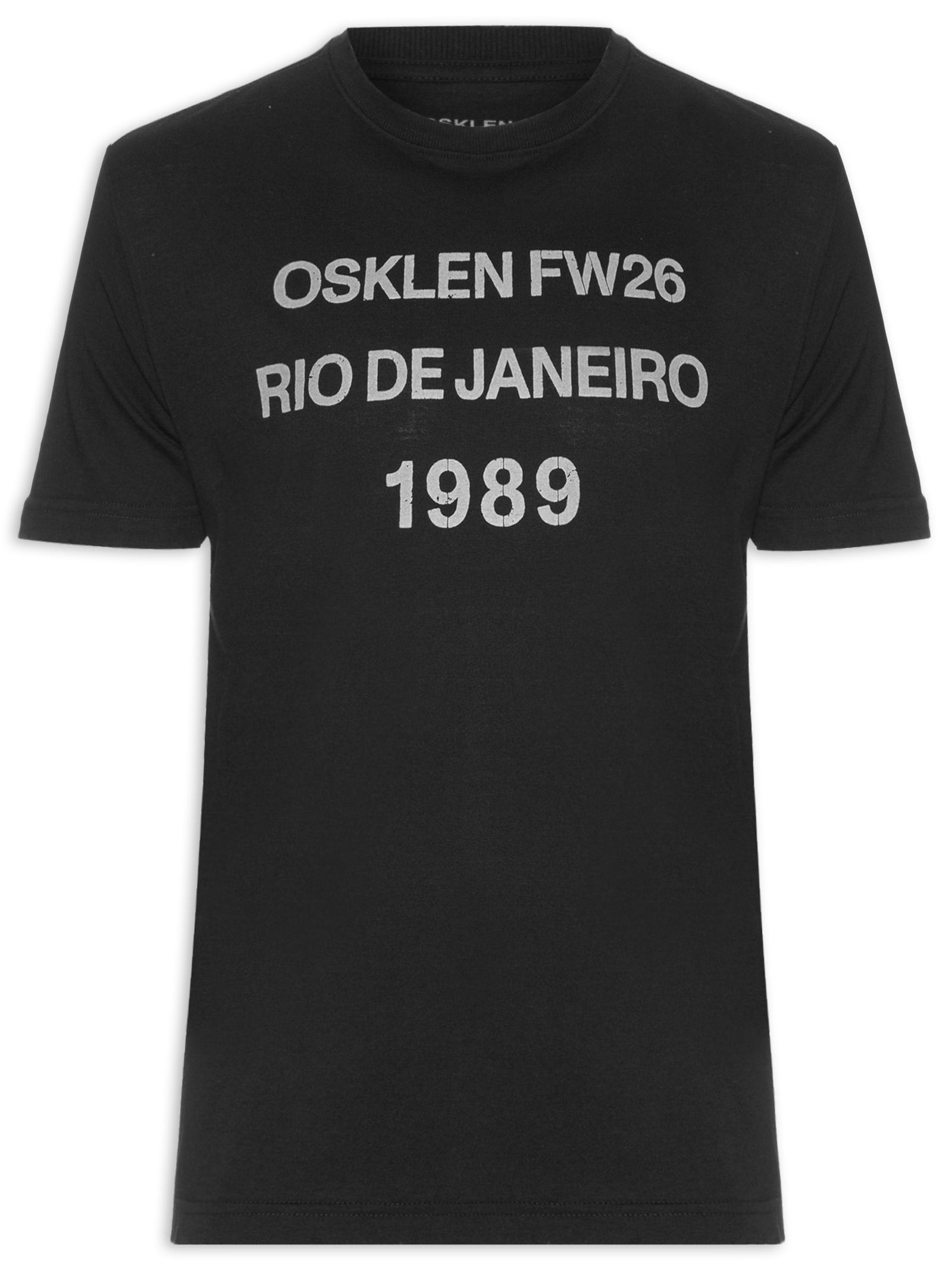 Camiseta Masculina Manga Curta 1989 FW26 Rj Preto Osklen