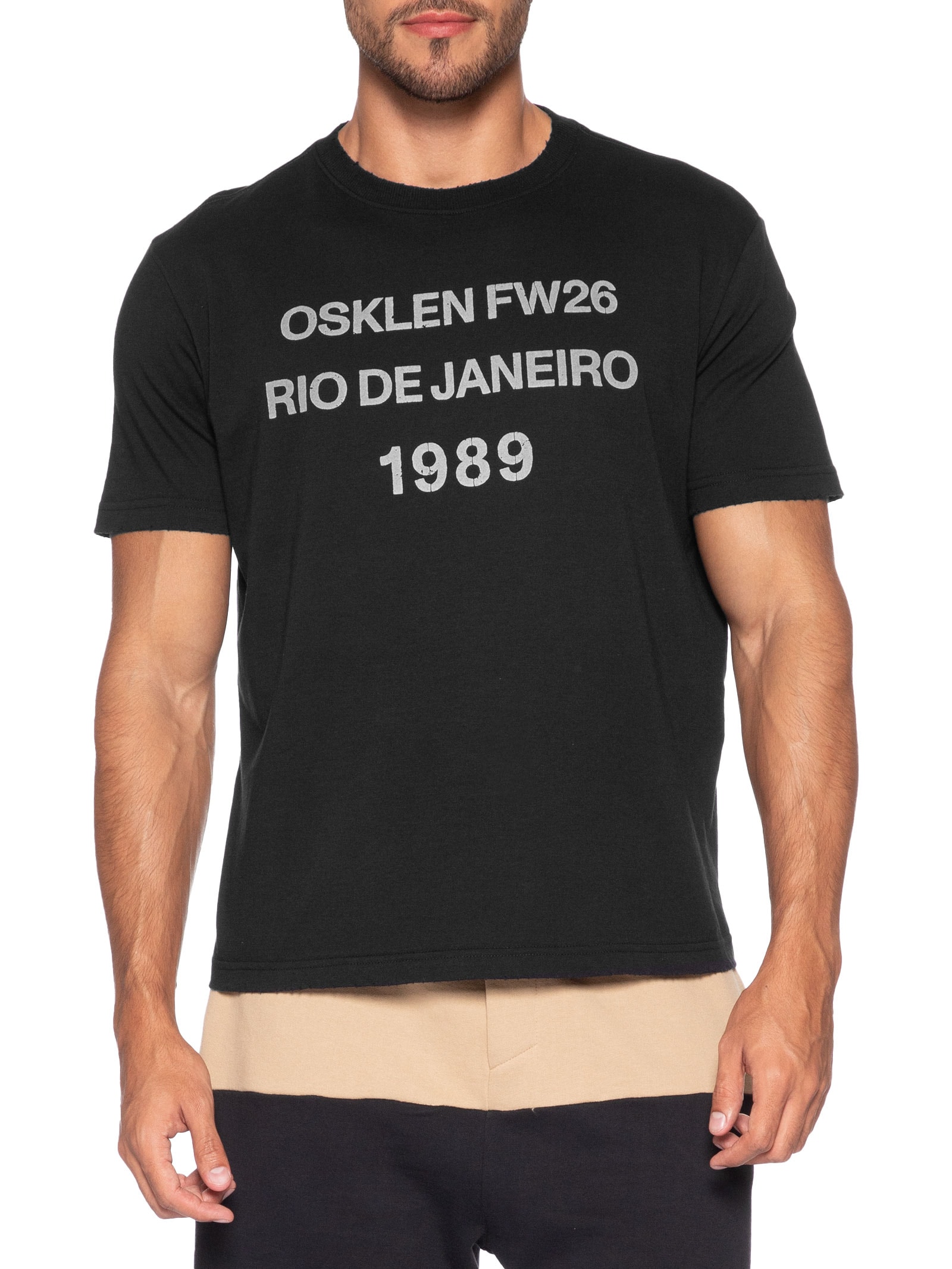 Camiseta Masculina Manga Curta 1989 FW26 Rj Preto Osklen