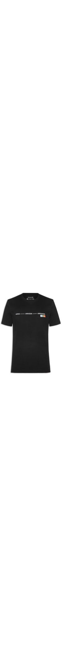 Camiseta Masculina Manga Curta Aspen Amazon ARPX - Preto