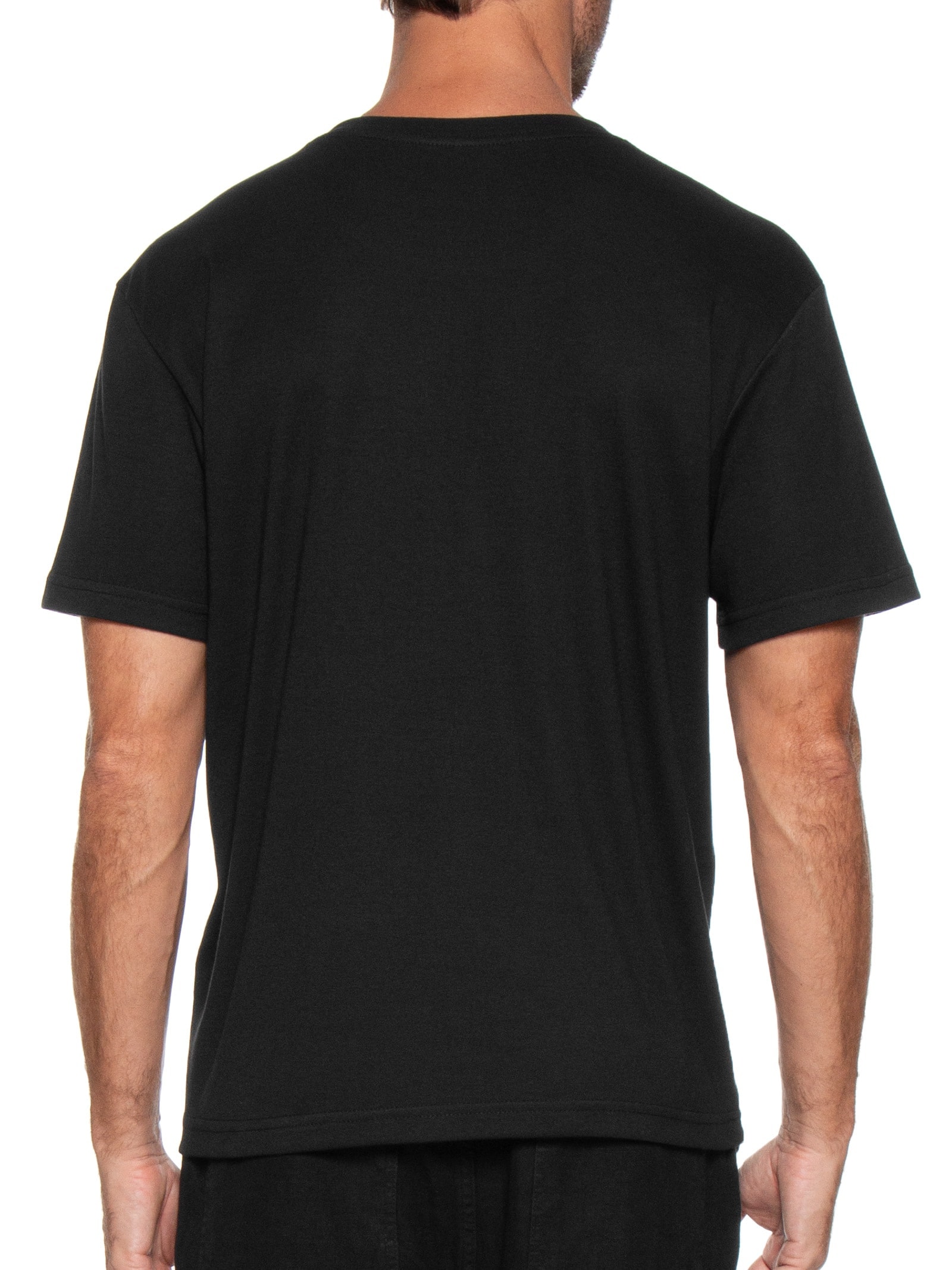 Camiseta Masculina Manga Curta Aspen Amazon ARPX Preto Osklen