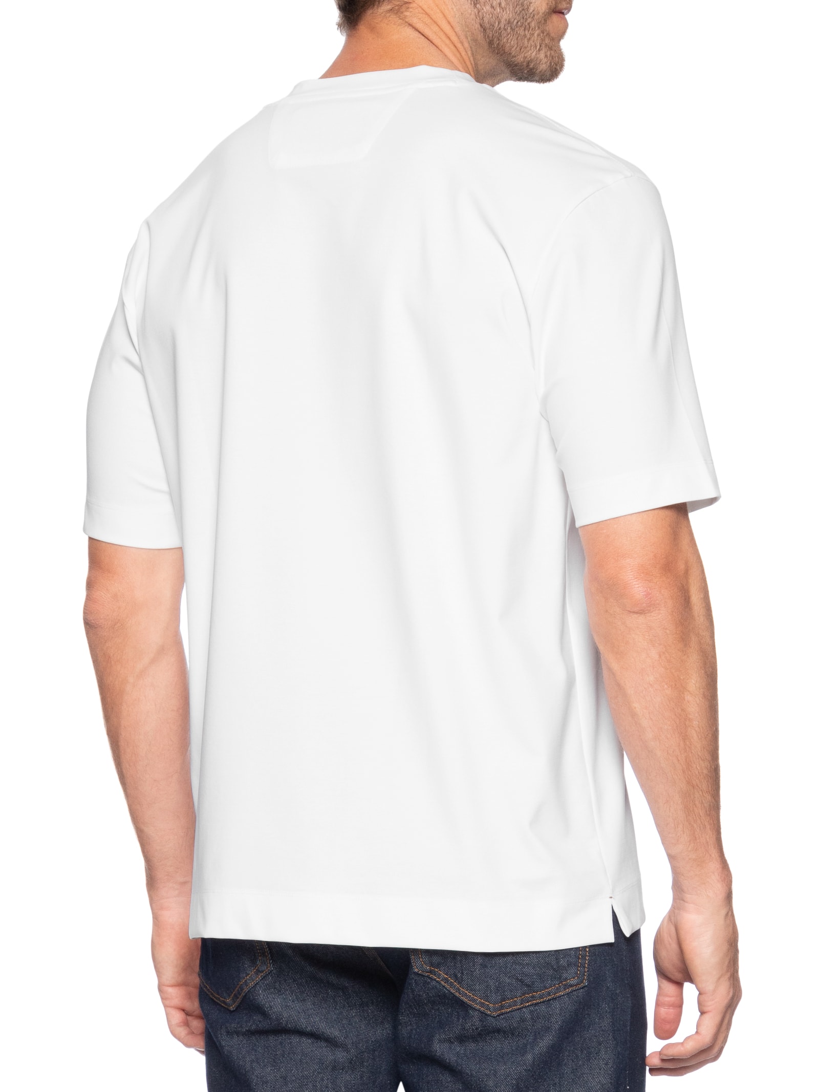 Camiseta Masculina Manga Curta Aston Martin Branco Boss