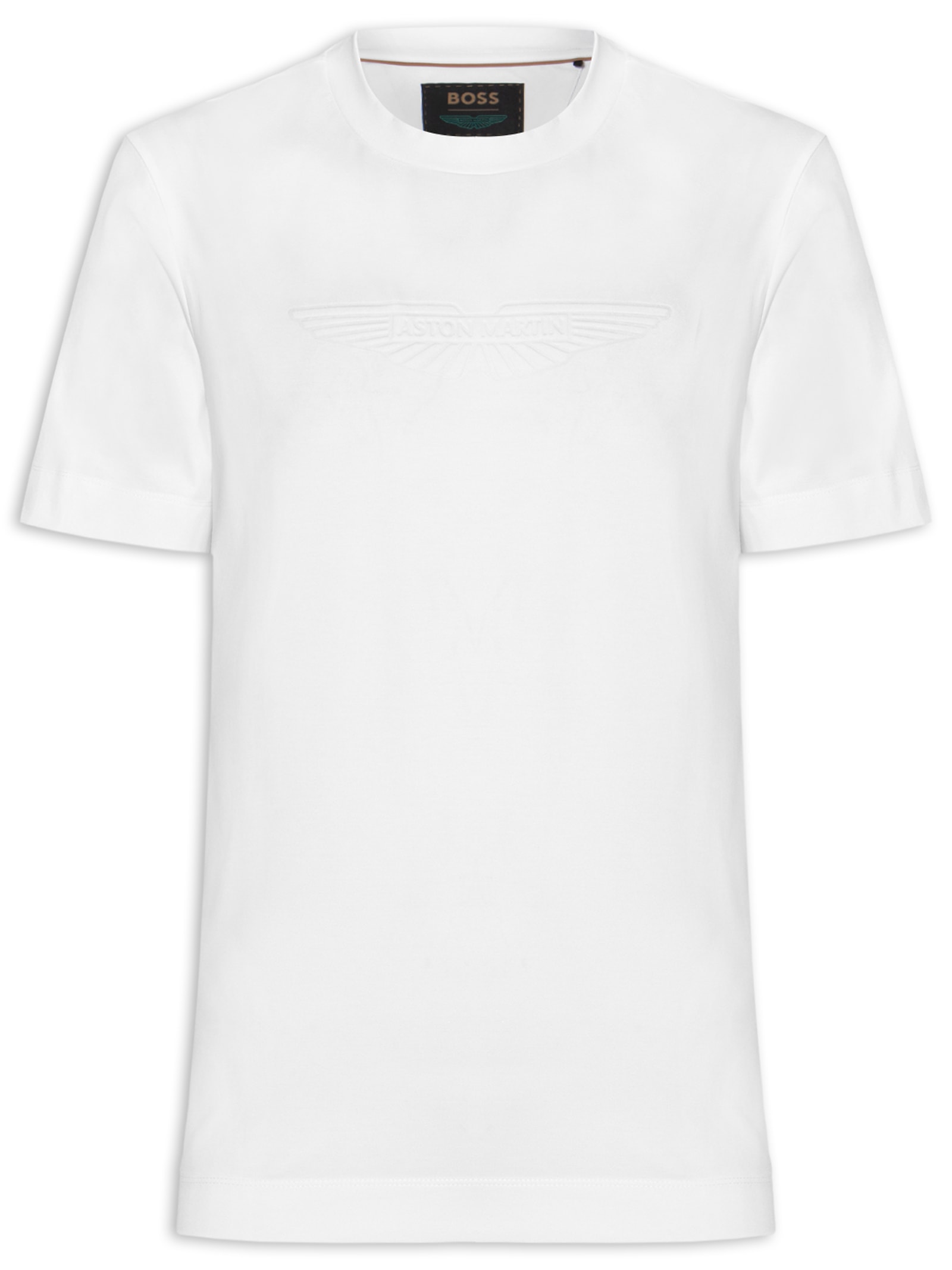 Camiseta Masculina Manga Curta Aston Martin L-Tracy Branco Boss