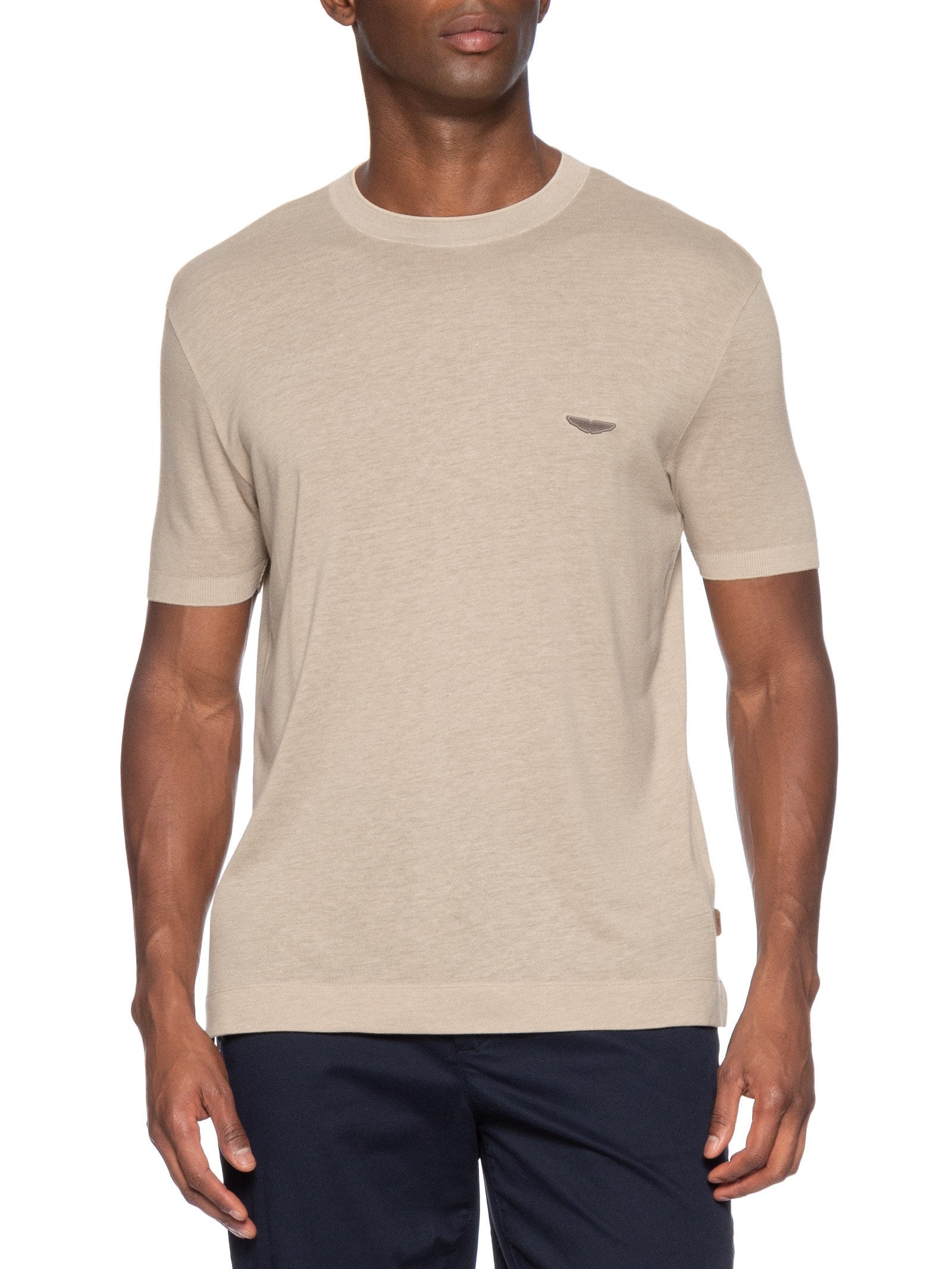 Camiseta Masculina Manga Curta Aston Martin L-Tyler Marrom Boss