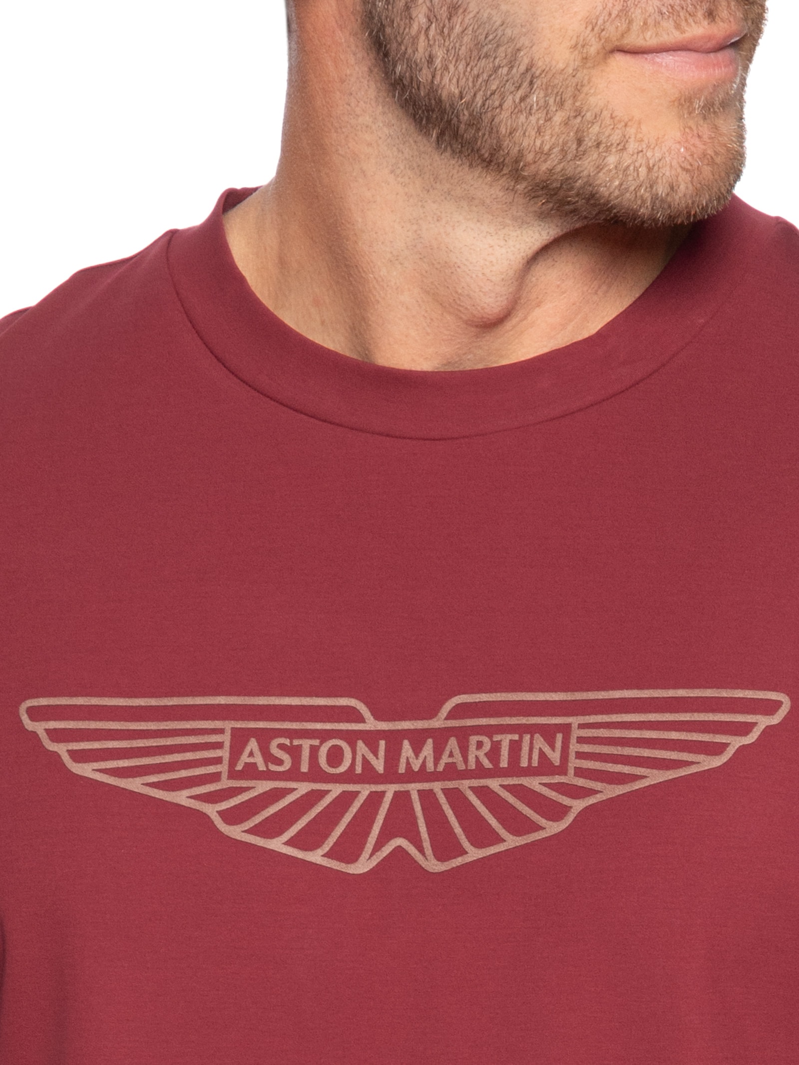 Camiseta Masculina Manga Curta Aston Martin Vermelho Boss
