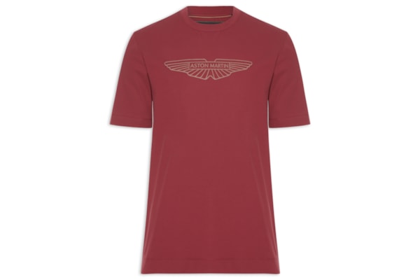 Camiseta Masculina Manga Curta Aston Martin - Vermelho