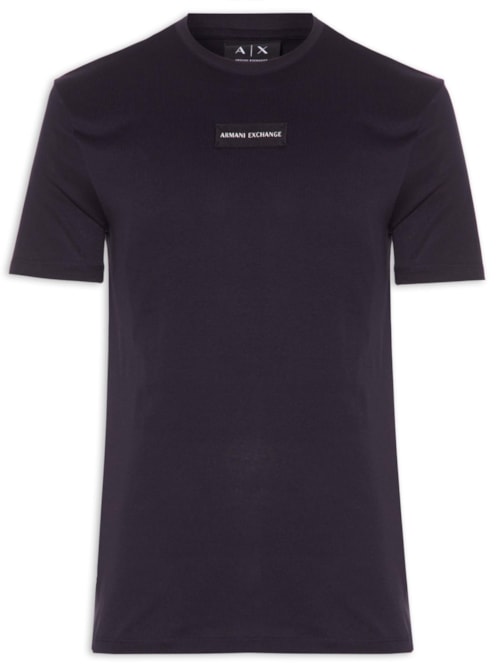 Camiseta Masculina Manga Curta AX – Azul