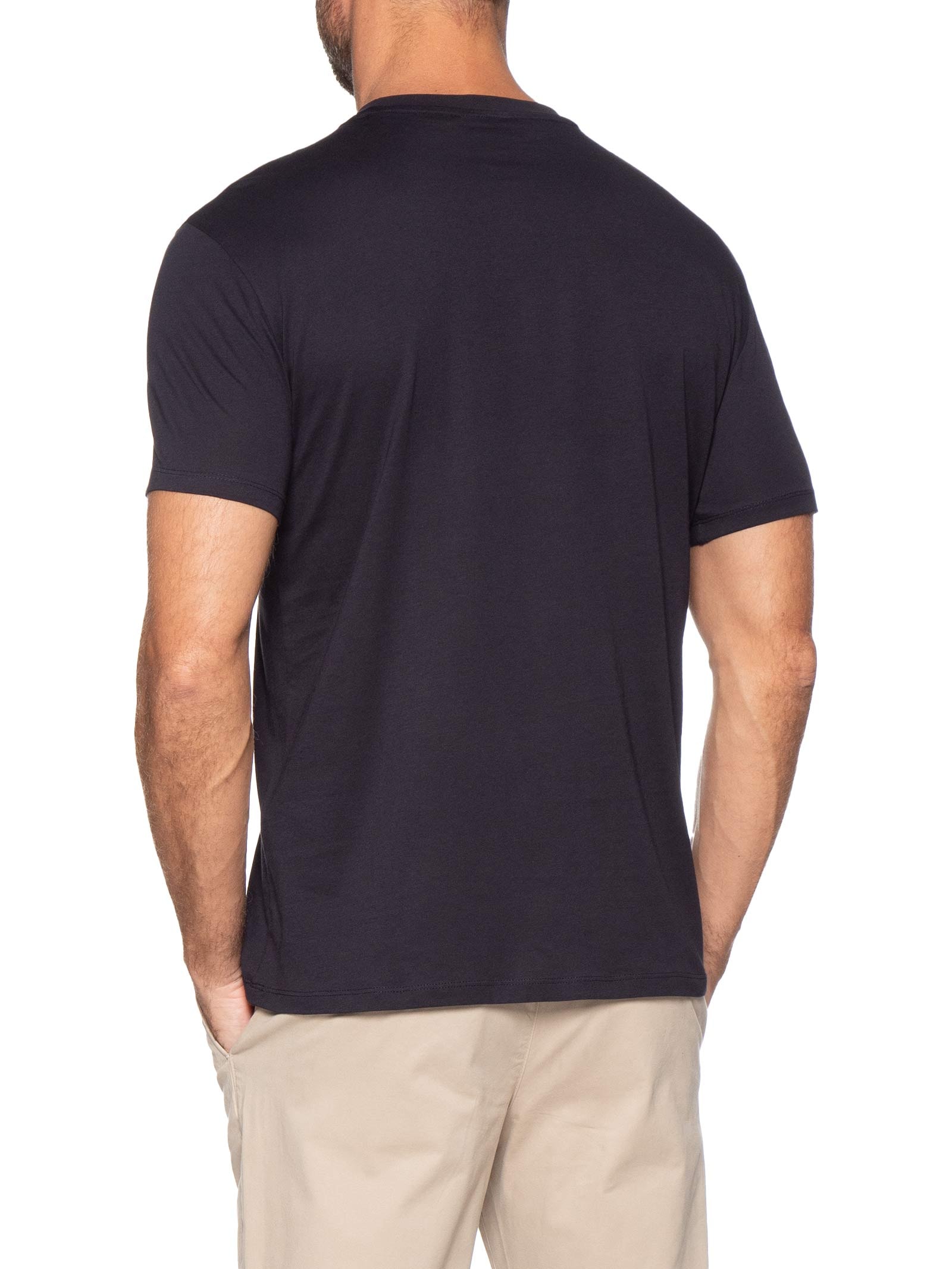 Camiseta Masculina Manga Curta AX Azul Armani Exchange