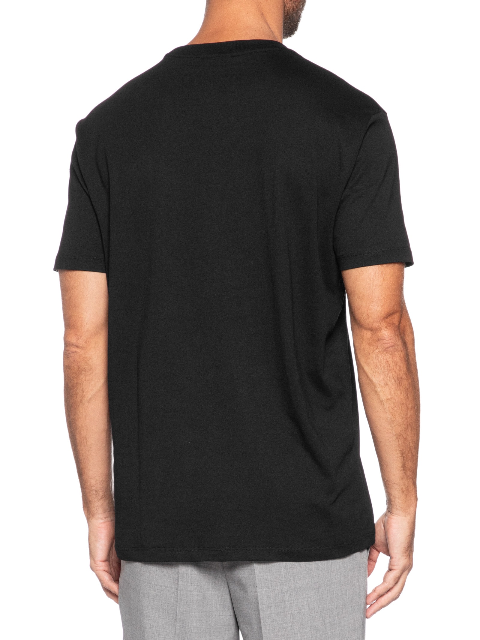 Camiseta Masculina Manga Curta AX Patch Preto Armani Exchange