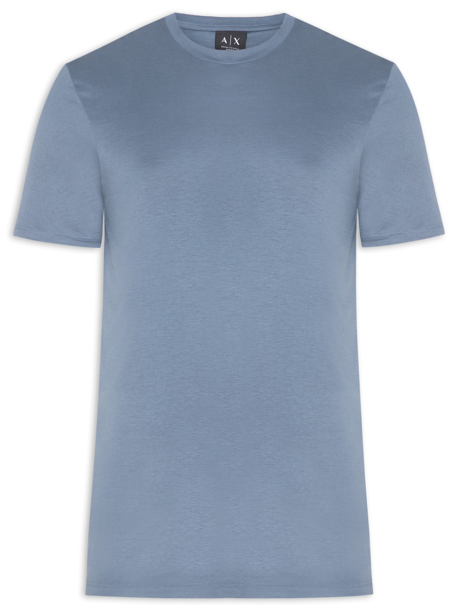 Camiseta Masculina Manga Curta Ax Pima Azul Armani Exchange