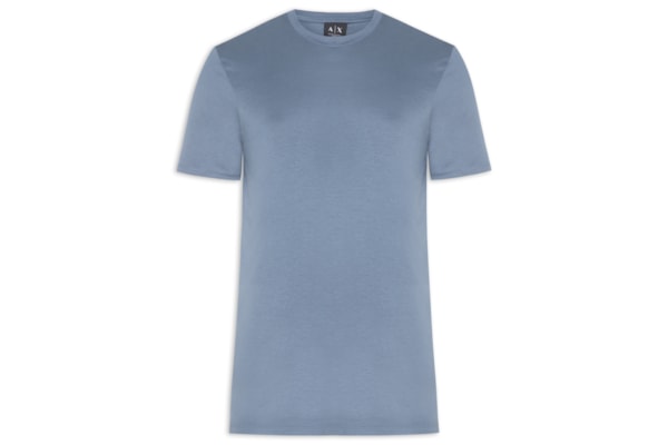 Camiseta Masculina Manga Curta Ax Pima - Azul