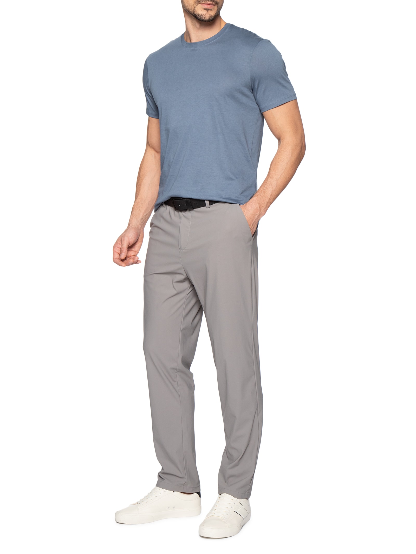 Camiseta Masculina Manga Curta Ax Pima Azul Armani Exchange