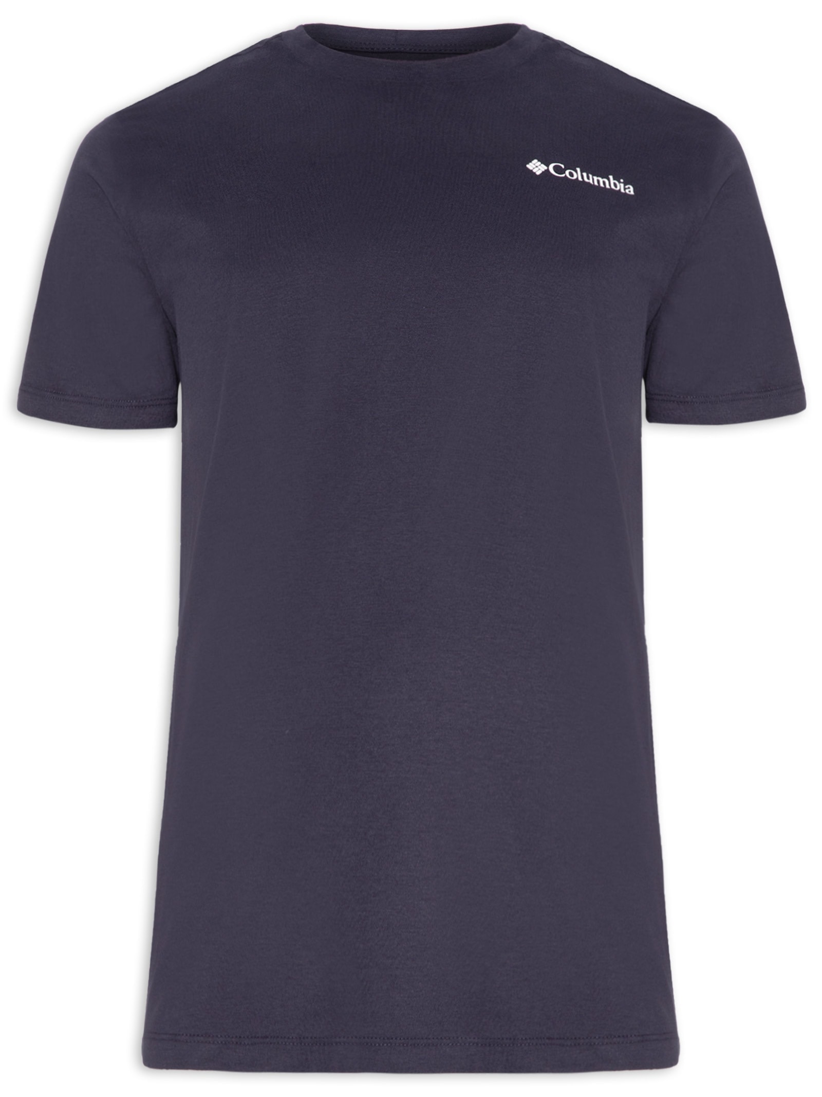 Camiseta Masculina Manga Curta Azul Columbia