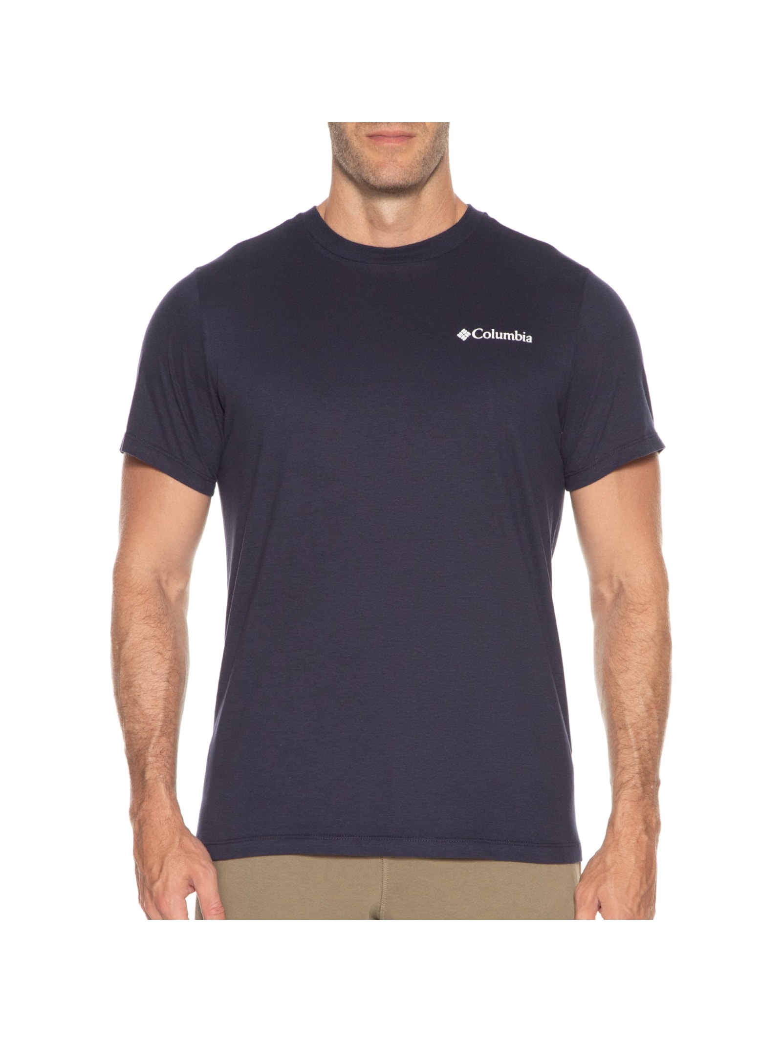 Camiseta Masculina Manga Curta Azul Columbia