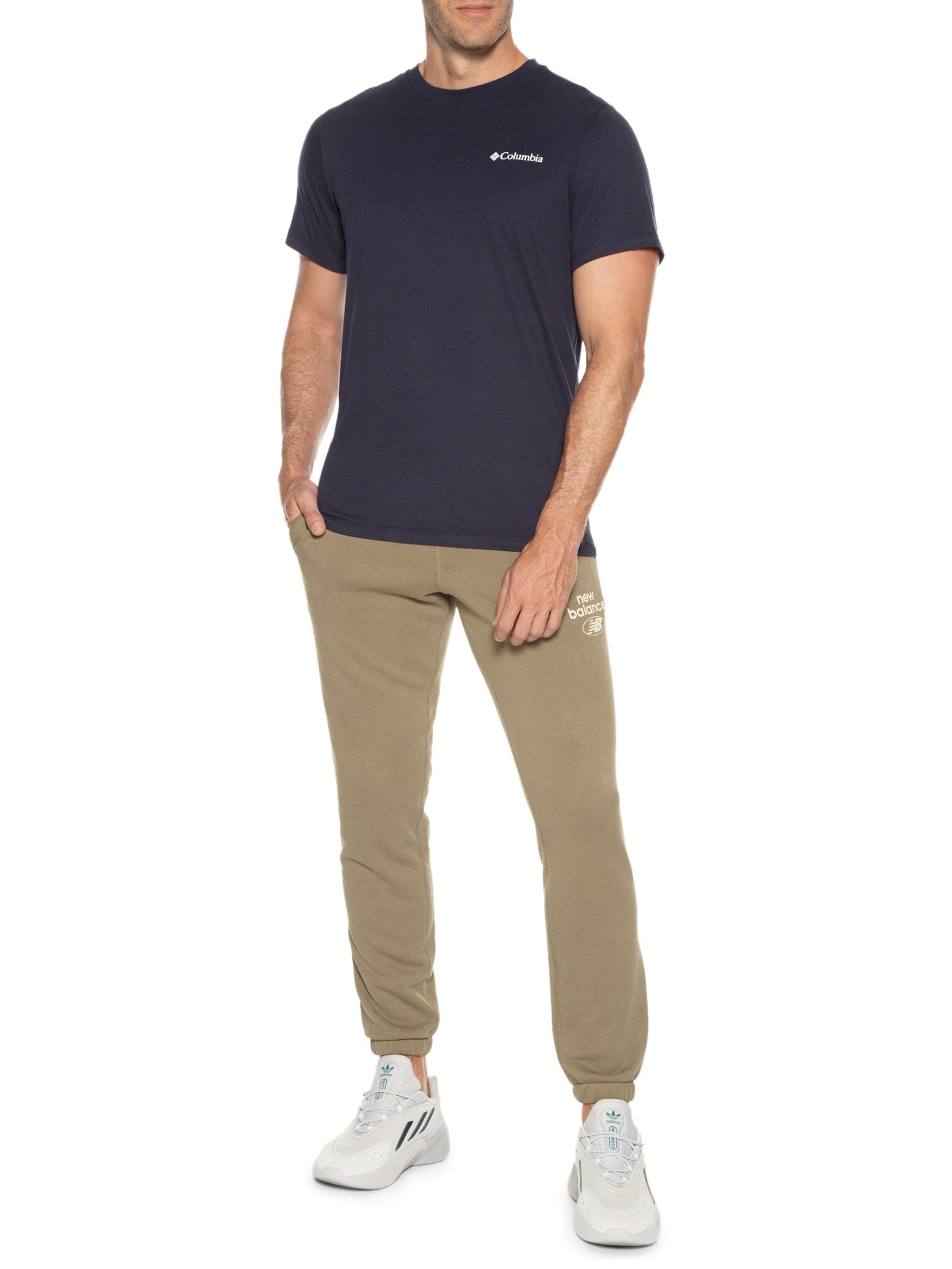 Camiseta Masculina Manga Curta Azul Columbia