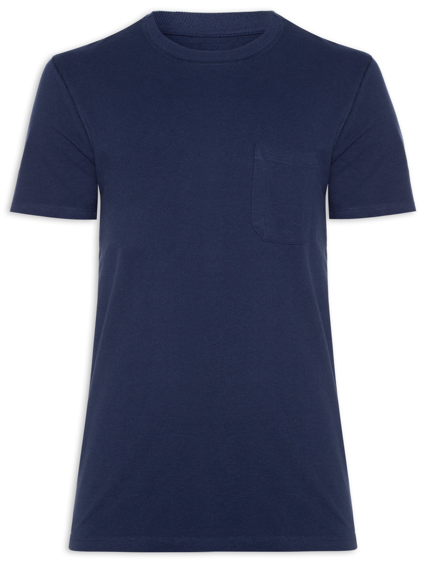 Camiseta Masculina Manga Curta Azul Hering