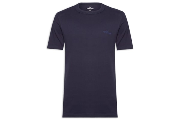 Camiseta Masculina Manga Curta - Azul 