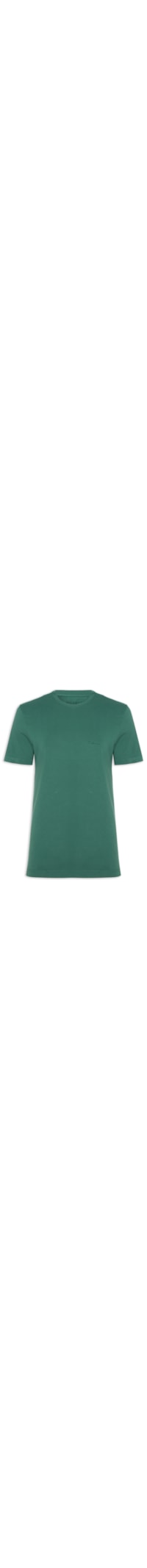 Camiseta Masculina Manga Curta Básica Aquarela - Verde